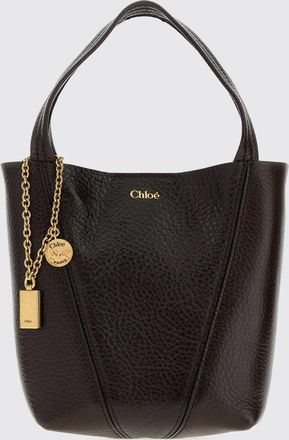 Chlo&eacute; Spin Mini Grained Calfskin Handbag with Ring Detail
