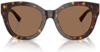 Jimmy Choo London 51mm Round Sunglasses in Havana/dark Brown at Nordstrom