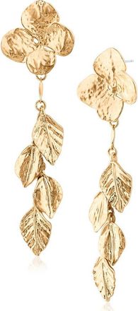 Jardin Floral Leaf Drop Earrings in Gold at Nordstrom Rack