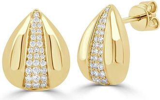 Sabrina Designs 14K 0.32 Ct. Tw. Diamond Huggie Earrings