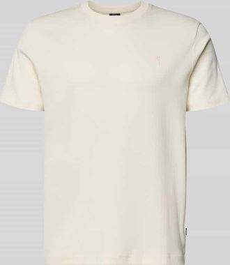 Joop T-Shirt mit Logo-Stitching Modell Priamo in Offwhite, Gr&ouml;&szlig;e XXL