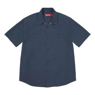 SUPREME SS26 Cigarette S/S Shirt Navy SUP-SS26-267-NVY