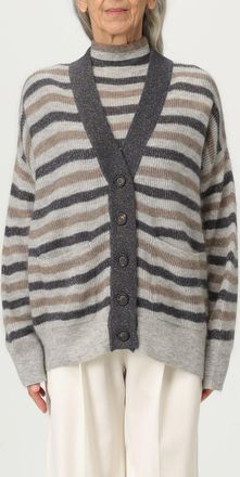 Brunello Cucinelli Cardigan in lana mohair a righe Brunello Cucinelli