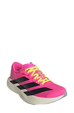 adidas Adizero Evo SL Running Shoe in Lucid Pink/black/Ftwr White at Nordstrom, Size 10