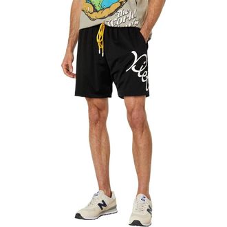 Diet Starts Monday Slant Shorts Mens Black Elastic Waist Performance FROG299