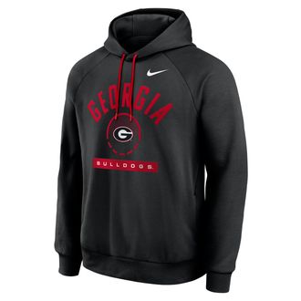 Nike Georgia Courtside Nike Mens Dri-FIT College Pullover Hoodie in Black | 04EJ053YGBN-USU