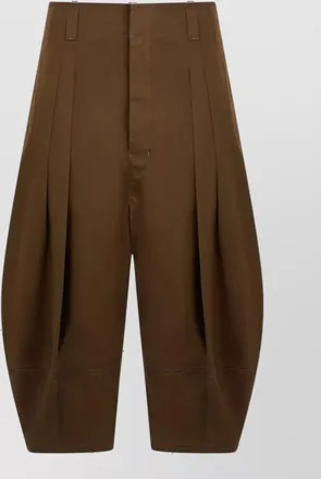 Christophe Lemaire high-rise 3/4 pleated balloon pants
