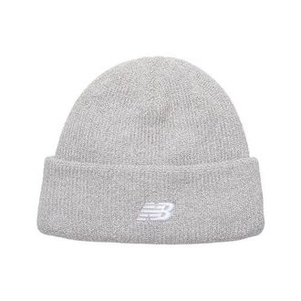 New Balance Unisex 47 Cuff Knit Hat in Grigio, Nylon, Taglia OSZ