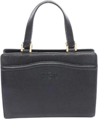 Saint Laurent Pre-owned Leren Handtas - Dames - Vintage Handtas - Zwart - ONE Size - Leer - Vintage