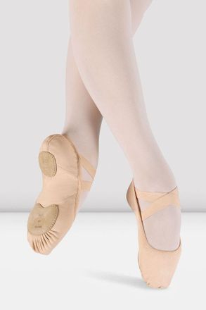 Bloch BLOCH Ladies Elation Canvas Ballet Shoes, Theatrical Pink Canvas