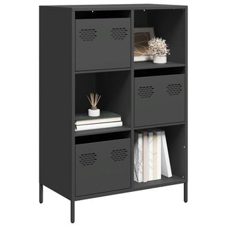 Berkfield Home Highboard Black 68x39x103.5 cm Steel