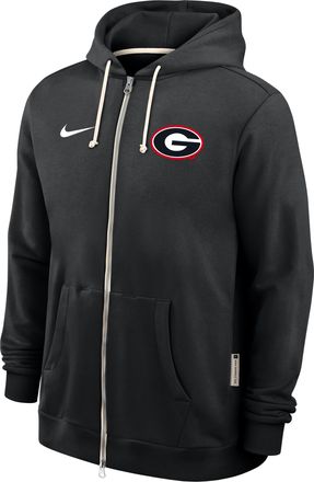 Nike Georgia Sideline Nike Mens Dri-FIT College Full-Zip Hoodie in Black | 03AV00ANGB-WZZ