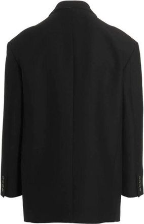 Valentino Mens Black Silk Blazer Clothing