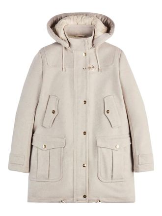 Fay hooded coat - Neutrals