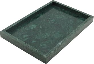 No Brand Bandeja Rectangular De Almacenamiento De M&aacute;rmol Natural, Con Unas Dimensiones De 30 X 20 X 3 Cm Y Un Peso De 2,4 Kg, Es Una Bandeja Decorativa Para Ba
