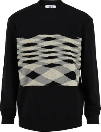 M Missoni Zig Zag Slub Crewneck Sweatshirt