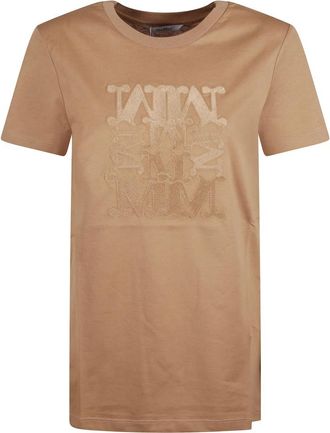Max Mara T-Shirt - Dames - T-shirts - Bruin - L - Tops