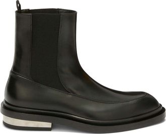 Jil Sander Leather Ankle Boots - Womens - Calf Leather/Leather/Metal