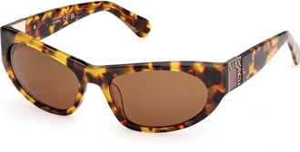 Max & Co. MO0151 53E Womens Sunglasses Tortoiseshell Size 55