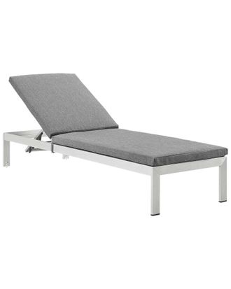 ModWay Shore Outdoor Patio Aluminum Chaise With Cushions