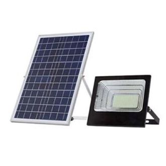 Trade Shop Trade Shop Traesio - Trade Shop - Faro Led Con Solare Pannel 200 W Bianca Luce Fredda 6500k Batteries To Litio