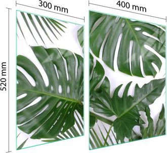 OEM Placa Protectora De Vidrio Para Estufa 70x52 Monstera