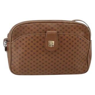 Celine Pre-owned Cross Body Bags, female, Brown, Size: ONE SIZE Pre-owned Vintage Canvas Cross Body Bag