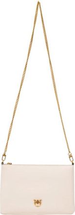 Pinko Pinko, Dames, Tassen, Beige, Maat: ONE Size Leer