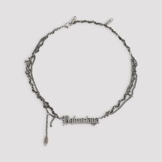 Balenciaga Typo Destroyed Necklace