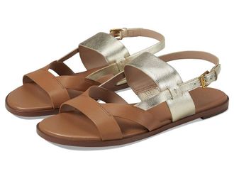 Cole Haan Fawn Sandals Womens Sandals Pecan Leather : 7.5 B - Medium, Leather/Rubber