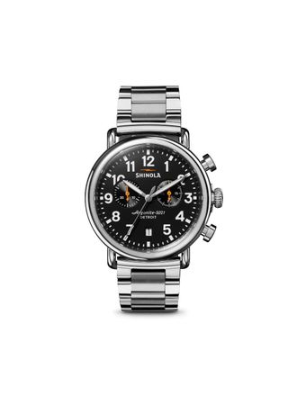 Shinola Orologio Runwell 2 Eye Chrono 41mm - Nero