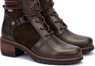 Pikolinos Womens San Sebastia Mid-Heel Ankle Boots In Forest