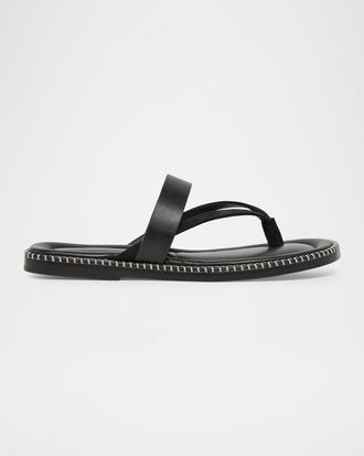 Dries Van Noten Men & apos;s Thong Leather Sandals