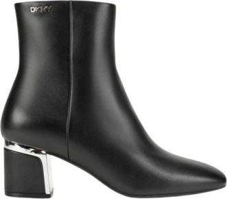 DKNY Dkny - Schoenen > Laarzen - Dames - Laarzen met Hak - Zwart - 36 EU - Schoenen