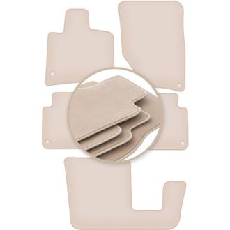 OEM Alfombrillas Beige Premium Para Audi Q7 I 4l Suv 2005-2015