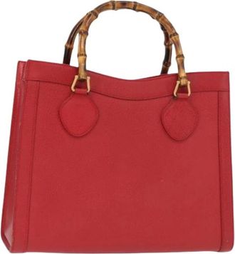 Gucci Pre-owned Handbags, female, Red, Size: ONE SIZE Pre-owned Leather Handbag