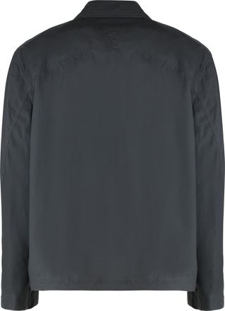 Bottega Veneta Mens Cotton Jacket Grey Raincoats Coat