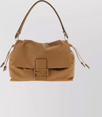 Fendi mamma baguette large leather shoulder bag