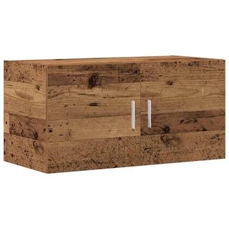 vidaXL Vidaxl - Armario De Pared Madera Ingenier&iacute;a Envejecida 80x39x40 Cm