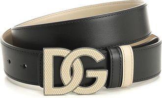 Dolce & Gabbana Belt With Dg Logo Buckle