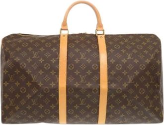 Louis Vuitton Pre-owned Weekend Bags, female, Brown, Size: ONE SIZE Pre-owned Keepall 55