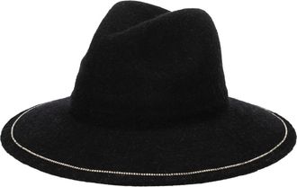 San Diego Hat Company Rhinestone Trim Knit Fedora in Black at Nordstrom Rack