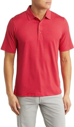 Cutter & Buck Forge Pencil Stripe Polo in Red at Nordstrom, Size X-Large