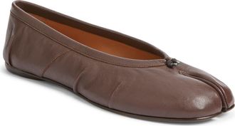 Maison Margiela Tabi Ballet Flat in Moka at Nordstrom, Size 6.5Us