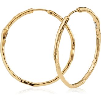 Monica Vinader Siren Muse Large Hoop Earrings in 18Ct Gold Vermeil On Sterling at Nordstrom