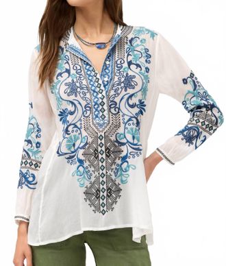 Johnny Was Romilly Tunic In White