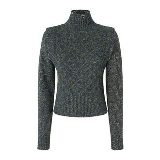 Pinko Pinko, Truien & Vesten, Dames, Grijs, S, Stijlvolle Breisels voor Trotse Mary