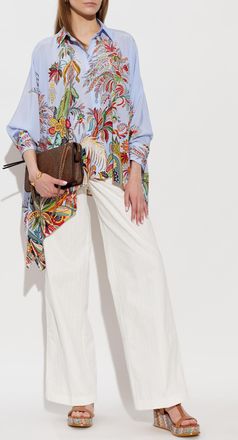 Etro Wide-leg Jeans, Womens, White