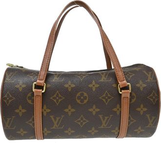 Louis Vuitton Papillon Monogram Canvas Brown Canvas Handbag (Pre-Owned)