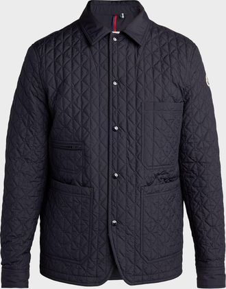 Moncler Men & apos;s Logo Quilted Jacket